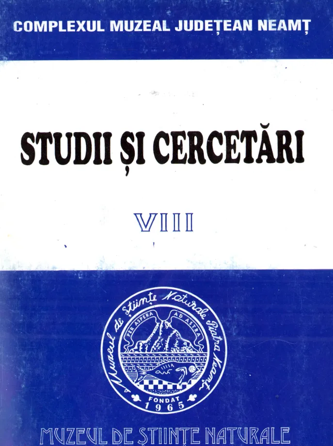 Studii și Cercetări VIII – 1996