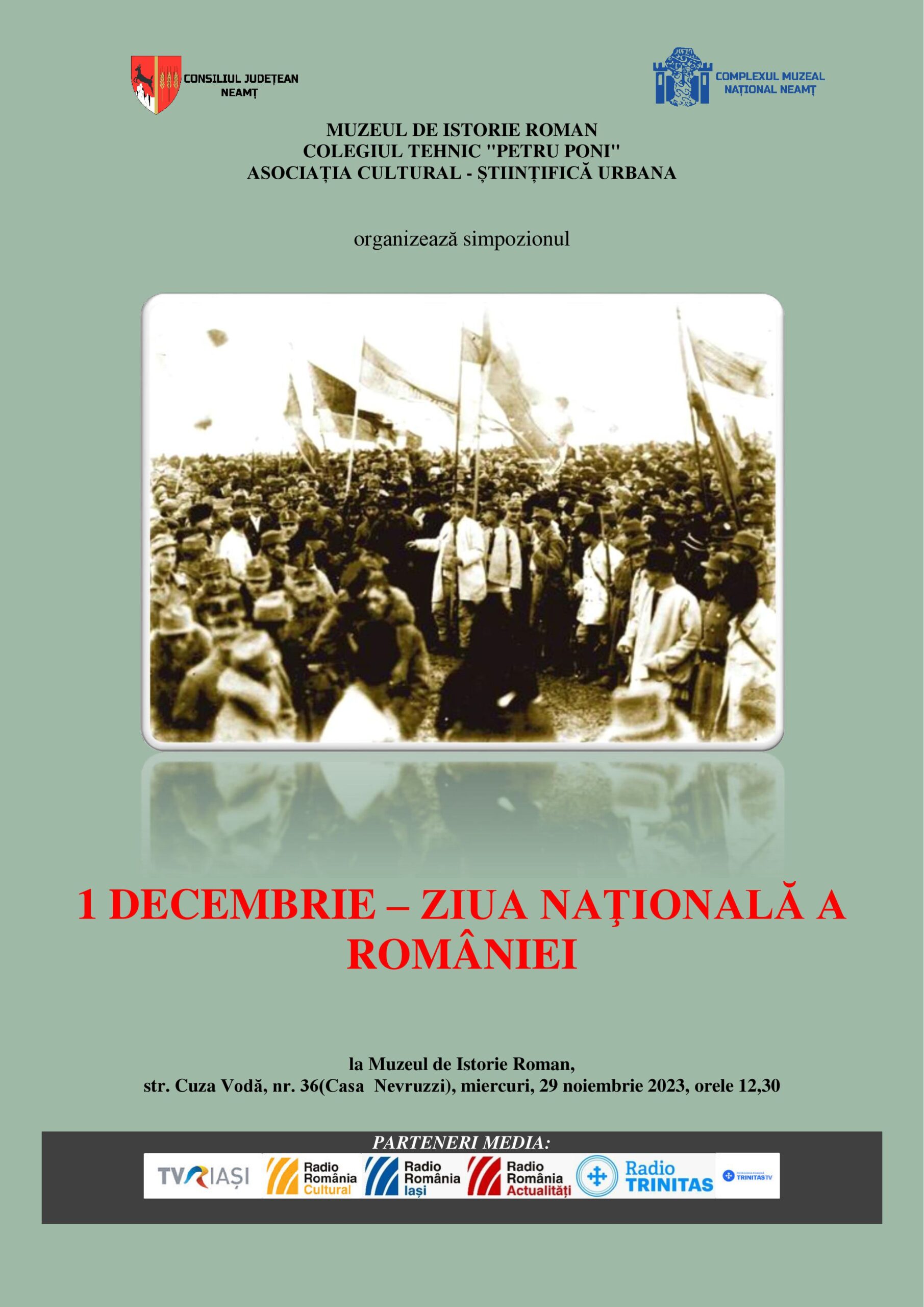 Simpozionul „1 DECEMBRIE – ZIUA NAŢIONALĂ A ROMÂNIEI”